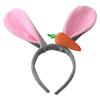 Tocado de conejito, tocado pequeño para baile, diadema de orejas de conejo, diadema femenina de conejito blanco, pasador de Año Nuevo, diadema para niños