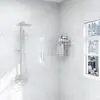 Papel pintado impermeable autoadhesivo para baño revestimiento de pared de inodoro renovación fea a prueba de humedad imitación azulejo roga