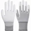 Guantes Finos de Protección Laboral con Palma Recubierta, Resistentes al Desgaste, Duraderos, Transpirables, Libres de Polvo, Guantes Especiales con Dedos Recubiertos Antiestáticos de Fábrica al por Mayor
