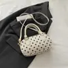 Almohada Casual de Lunares Estilo Coreano 2026 Nueva Moda Tendencia Bolso de Hombro Cruzado Boston para Mujer