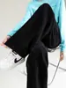 Pantalones de Pierna Ancha con Forro de Forro Polar para Maternidad de Primavera y Otoño para Mujer 2026 Nuevos Tallas Grandes Sueltos Rectos Adelgazantes Casuales para Mamás Embarazadas