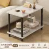 Mesa Auxiliar de Sofá, Mesa de Té Pequeña Rectangular Simple para Sala de Estar, Casa de Alquiler, Dormitorio del Hogar, Mesita de Noche Pequeña, Estante de Almacenamiento, Mesa de Esquina