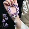 Pulsera de Cuentas Budistas de Doble Círculo de Bodhi Natural, Popular en Transmisiones en Vivo de Douyin, Accesorio Cultural Estilo Chino, Portátil Inspirado en Zen, Personalizado al por Mayor