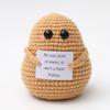Muñeco de Punto de Dibujos Animados de Caca de Hilo de Papa Hecho a Mano con Tarjeta en Inglés, Puramente Hecho a Mano, Amazon Transfronterizo