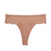 TEMU Comércio Exterior Europeu e Americano Roupa Íntima Feminina Tanga Sexy Renda Invisível Cintura Média Calcinhas Femininas
