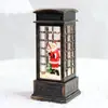 Luzes Quadradas Pequenas de Natal, Luzes de Cristal, Luzes do Papai Noel, Decorações de Festa de Natal, Enfeites de Natal, Presentes de Natal
