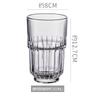 Vaso Apilable Americano de Vidrio Vaso para Bebidas de Restaurante Occidental Vaso para Té de Frutas Vaso de Cerveza de Bar Vaso para Café Latte Copa para Vino Extranjero