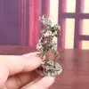 Latón Retro Modelo de Personaje Escultura de Cobre Chica Dragón Pequeños Adornos Chica Fuego Mágico Arte Creativo Accesorios para el Hogar Manualidades
