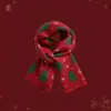 Bufanda de Punto con Árbol de Navidad Rojo, Estilo Coreano, Atmosférica, Cálida para Invierno, Versátil, Calentador de Cuello Regalo de Navidad para Pareja Estudiante