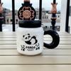 Taza de Cerámica de Dibujos Animados Espejo Cruzado Taza de Panda Linda Taza de Agua para el Hogar y la Oficina Caja de Regalo Alto Valor de Color Regalo de Acompañamiento