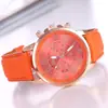 Reloj para Mujer Aliexpress Geneva Esfera de Tres Ojos Números Romanos Venta al por Mayor Dropshipping