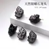 Obsidiana Plateada Natural Estrella de Arco Accesorios Hechos a Mano Semiacabados Piezas para Joyería DIY Piezas Talladas Venta Directa de Fábrica