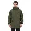 Chaqueta exterior de otoño e invierno engrosada cálida a prueba de frío ropa de trabajo tres en uno dos piezas logo largo bordado fabricante