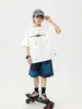 Camiseta de Manga Corta para Niños 2026 Verano Nuevo Estilo Infantil Tres Colores, Camiseta Moderna Versátil con Cuello Redondo Estampado de Letras para Niños
