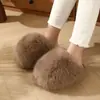 Pantuflas de Felpa Peluda de Venta Caliente Transfronteriza para Mujer al por Mayor Temporada de Otoño e Invierno Pantuflas de Algodón de Felpa para el Hogar para Mujer Comercio Exterior Tallas Grandes