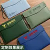 Maletín de negocios A4, bolsa para documentos, carpeta impermeable, bolsa de archivo de cuero engrosado, se puede imprimir con logo, en stock