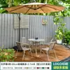 Combinación de Mesa y Sillas para Exteriores Mojia con Sombrilla Parasol de Ocio para Exteriores del Hogar Patio Jardín Impermeable Protector Solar Rocío
