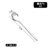 Cuchillo, Tenedor y Cuchara de Acero Inoxidable 304 con Mango Largo Estilo Coreano, Vajilla Occidental de Alto Valor, Cuchillo para Steak de Restaurante