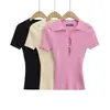 Ins Transfronterizo Europeo y Americano 2026 Nueva Moda Elegante Amazon Ropa para Mujer Venta al por Mayor Color Sólido Solapa Hueco Tejido