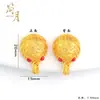 Accesorios DIY de Oro Antiguo Chapado de Larga Duración y Sin Decoloración Colgante de Moda con Forma de Colita de Elefante, Agujero de Durazno, Zanahoria para Joyería DIY