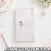 Vestido floral, design de gatinho fofo, caderno portátil com alças, caderno A6 de folhas soltas, caderno de estudante, caderno de desenho animado fofo