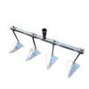 Azada Triangular Agrícola de Acero al Manganeso Multi-Cabezal Ajustable, Arado Manual de Arrastre Manual, Nueva Herramienta de Doble Cabezal para Plantación de Verduras y Excavación de Surcos