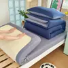 Juego de ropa de cama individual de tres piezas para dormitorio universitario de algodón, completo con edredón, relleno de edredón, funda de edredón de algodón puro y juego de sábanas de seis piezas