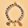 Pulseira de ágata de açúcar médio pulseira vidro cinza perfumado liga de ouro besta atrações turísticas moda joias mais vendidas atacado