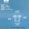 Cubos de Plástico PP de Grado Alimenticio al por Mayor con Tapas para Almacenamiento y Empaque, Contenedores Transparentes para Frutas, Cajas Cuadradas para Joyería de Cuentas, Cubos Redondos