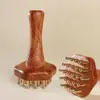 Escova Meridian de Latão para Massagear o Abdômen, Adequada para Massagem Corporal Completa, Escova Meridian Abdominal, Pente de Massagem Meridian para Raspagem da Cabeça