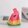 Conjunto Completo de Bolsas de Tricô Espessas de Lembrança, Sacolas de Presente Portáteis, Bolsas de Lembrança, Bolsas de Tricô com Flor de Tulipa