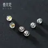 Pendientes de silicona con forma de mariposa y bala de plata S925, hechos a mano, accesorios de joyería DIY, venta al por mayor