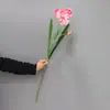 Pintura a óleo de cor de vento natural simulação ramo único EVA íris magnólia Alice arranjo de flores de casamento decoração de casa