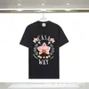 Roupas de Verão 2025 Transfronteiriças Camiseta Solta de Manga Curta com Estampa do Logo Casa Casablanca para Homens e Mulheres, Modelo Pesado de Exportação