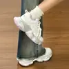 Zapatillas de papá con suela gruesa para mujer 2026 nuevo otoño malla transpirable versátiles zapatos blancos ins de moda casual zapatos deportivos
