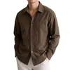 Camisa de trabalho de manga comprida patchwork desconstruída de alta qualidade estilo americano com bolsos com zíper, nova camisa casual de colarinho masculina para outono