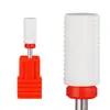 Cabeça cilíndrica de cerâmica com cabeça plana para polimento de unhas, preferida por iniciantes, removedor de esmalte esfoliante de pré-tratamento, acessórios para máquina de lixar
