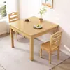 Mesa de jantar quadrada de madeira maciça, adequada para apartamentos pequenos, mesa quadrada pequena estilo chinês para uso casual, para jogar cartas ou como mesa de chá em imóveis alugados