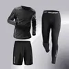 Ropa deportiva para hombre, mallas de secado rápido, alta elasticidad, para correr, entrenar, baloncesto, correr por la mañana, ciclismo, primavera y otoño.