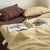Colcha de Verano 100% Algodón Teñido en Hilo Clase A Lavable a Máquina Algodón Puro Amigable con la Piel Colcha de Aire Acondicionado Transpirable Colcha de Aire Acondicionado Colcha Fina de Verano para Dormitorio
