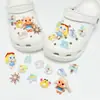 Charms para zapatos de zueco florales azules de vid de verano, hebillas florales para zapatos de zueco en tonos azules con temática de bosque, accesorios versátiles para manualidades