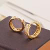 Aretes de trigo en forma de C frescos de venta caliente transfronteriza, aretes simples y lindos, elegantes aretes huecos, joyería para mujer