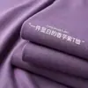 Camiseta Pesada Estilo Americano Transfronteriza de 250 g, Color Sólido Manga Corta Algodón Puro Cuello Redondo Holgada, Top Versátil para Hombres y Mujeres, Top de Pareja