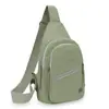 Bolso de Pecho Urbano Simple Transfronterizo para Mujer Gran Capacidad Multicapa Versátil Bolso de Hombro Tela de Nylon Lavada Bolso Cruzado Casual
