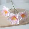 Flor de simulación 3 cabezas tulipán abierto impresión 3D tela mate boda hogar arreglos florales adornos accesorios para fotos