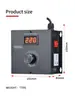 Controlador de Velocidade de Motor AC 220V Inglês 10000W Ventilador Soprador Interruptor de Controle de Velocidade Controle de Temperatura Dimerização com Voltímetro