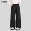 Roupas Infantis Xiaofit 2026 Outono Calças Casuais de Trabalho para Meninas de Crianças Maiores, Calças Infantis Largas de Corte Reto para Estudantes