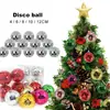 Bolas de Espejo Nuevas y Coloridas Transfronterizas, Bolas de Discoteca, Accesorios para Fiestas Navideñas, Bolas Decorativas, Adornos para Colgar en el Árbol de Navidad