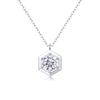 Collar Colgante de Cadena Larga Estilo Coreano En Stock Versátil Transfronterizo Simple Moda Plata S925 Moissanita Estilo Yis Verano para Mujeres