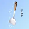 Espátula e Colher de Aço Inoxidável, Espátula Doméstica Espessada para Cozinhar, Colher de Cozinha, Espátula e Colher de Cozinha